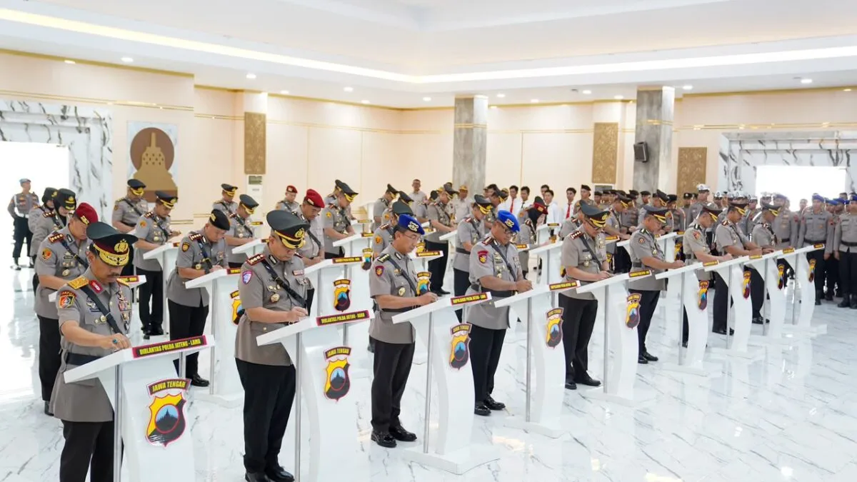 Kapolda Jateng Pimpin Sertijab 22 Pejabat Baru di Mapolda