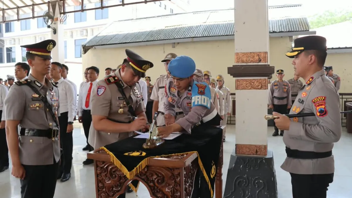 Kapolres Demak Pimpin Sertijab Kasat Lantas dan Kapolsek Mranggen